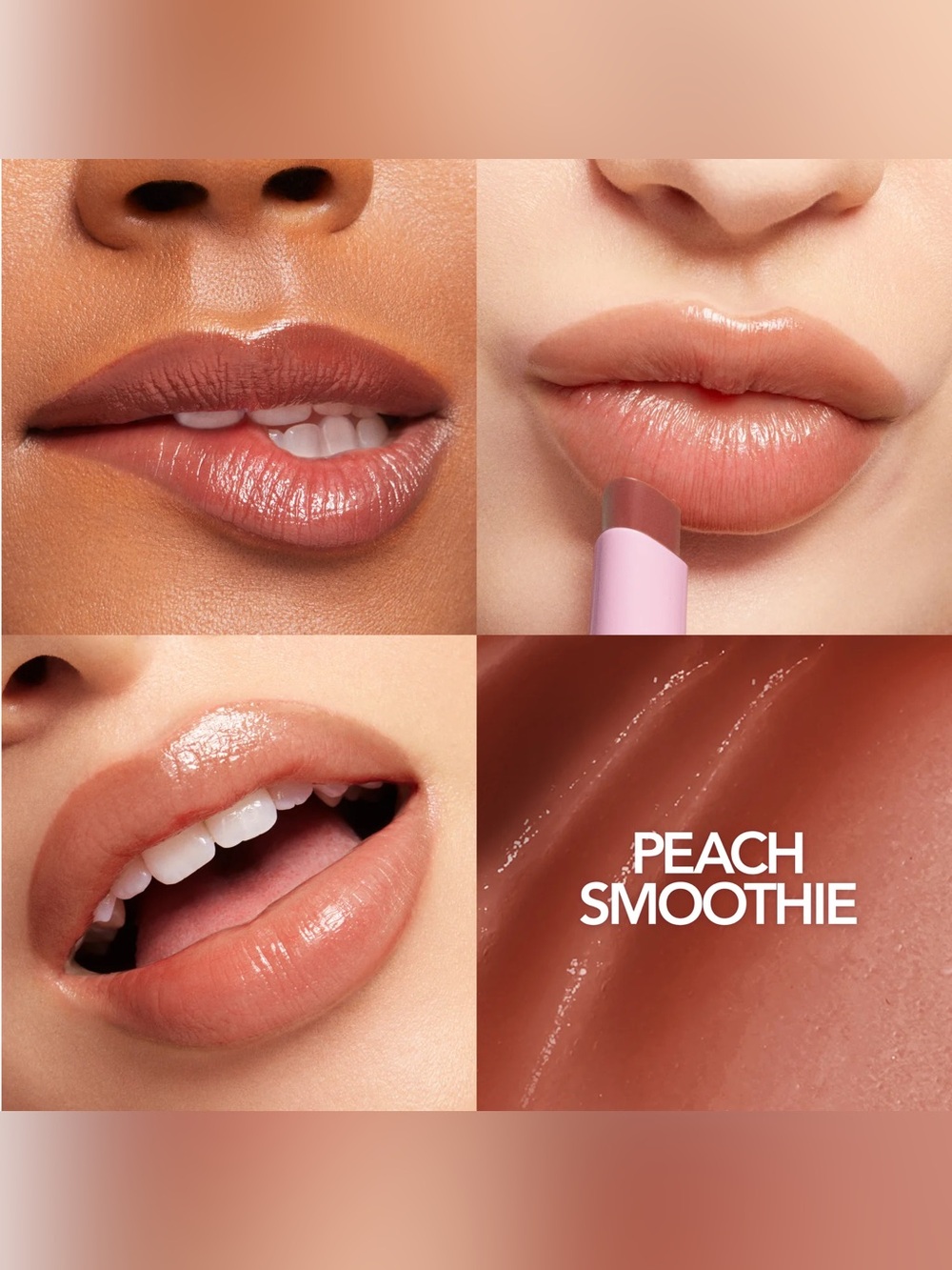 NIB Buxom Full-On Plumping Lip Glow Balm - Peach Smoothie - Size 2g - Picture 3 of 9